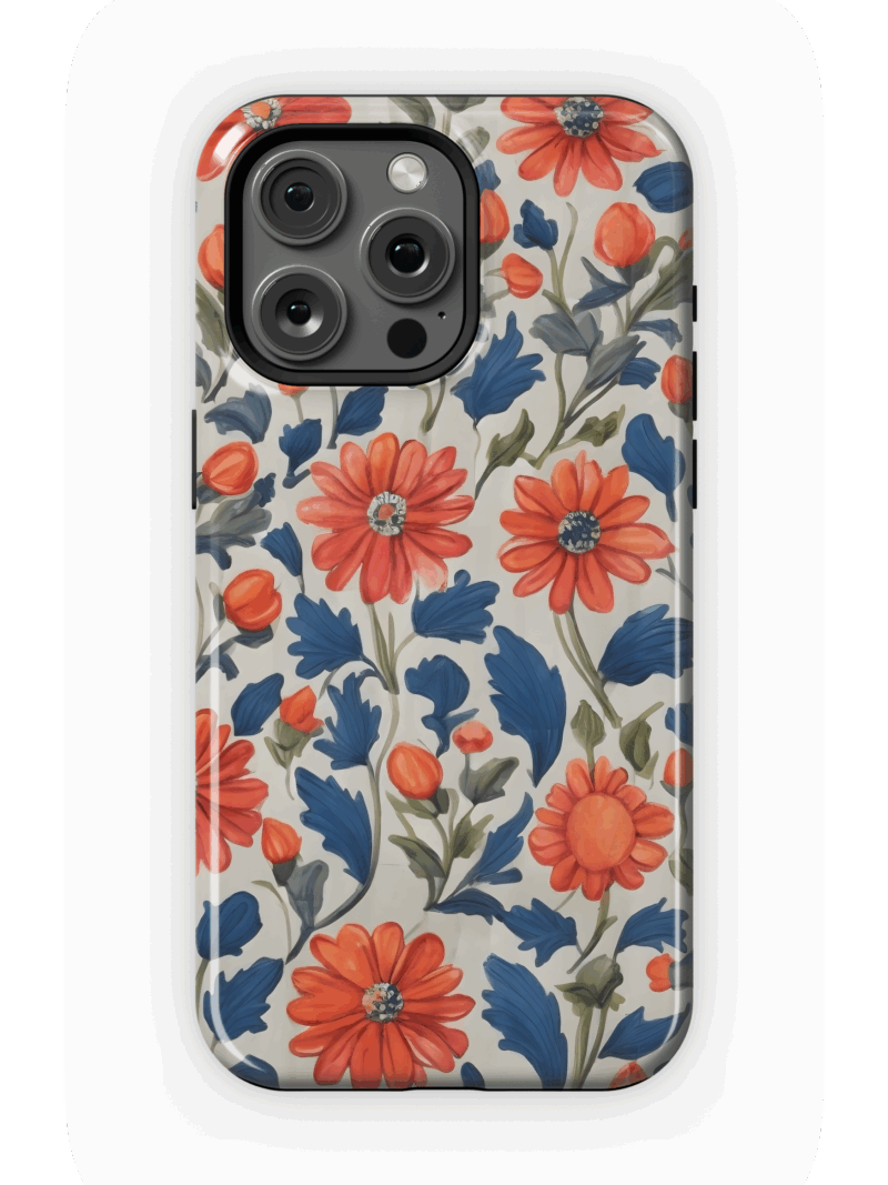 Coral & Cobalt Case | iPhone 15