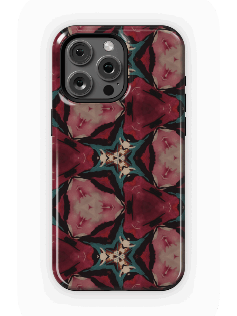 Crimson Kaleido Case | iPhone 15