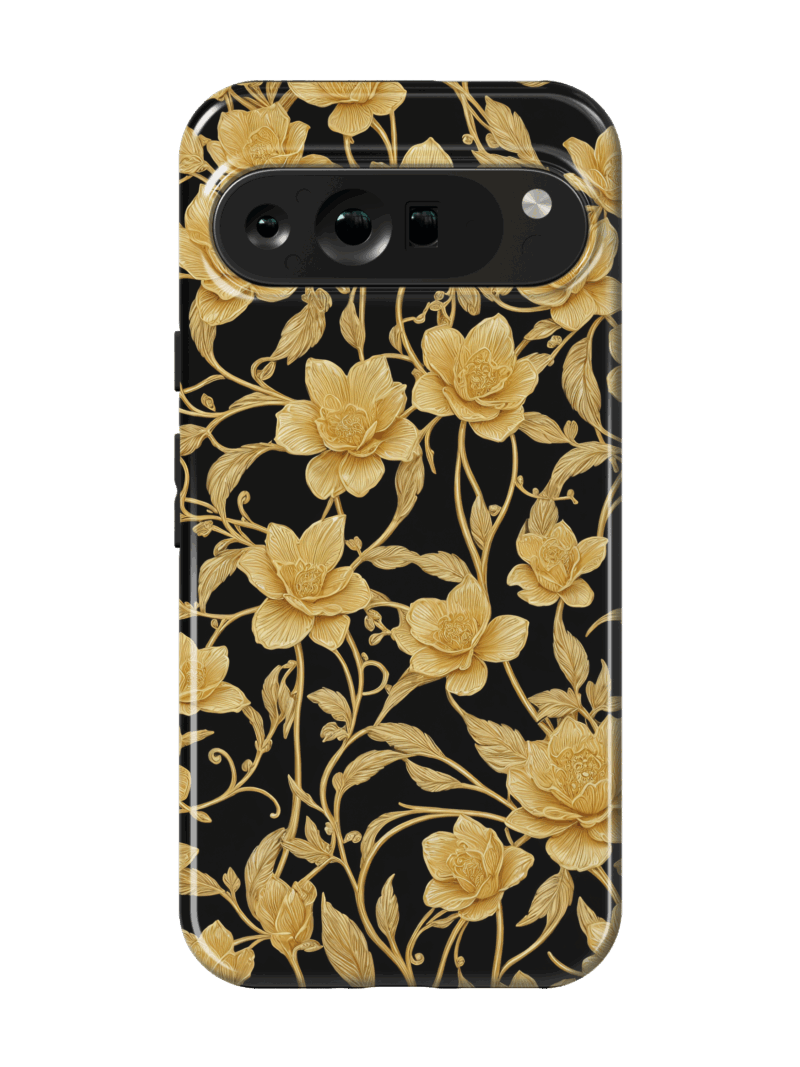 Golden Petals Case | Pixel 9
