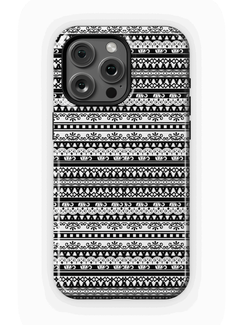 Monochrome Strata Case | iPhone 15