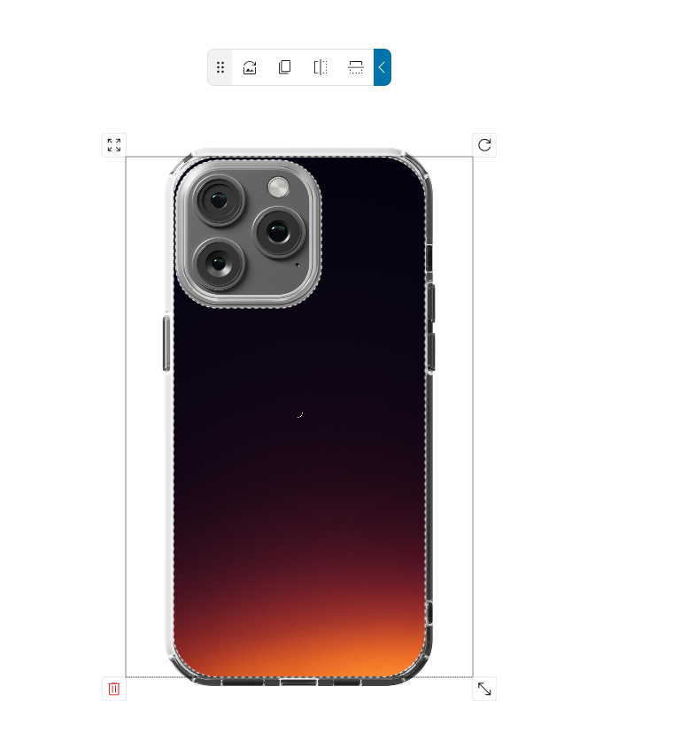 Back only phone case