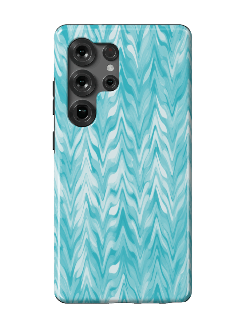 Turquoise Ripple Case | Galaxy S25