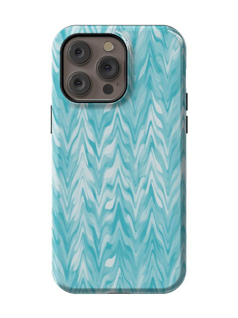 Turquoise Ripple Case | iPhone 14