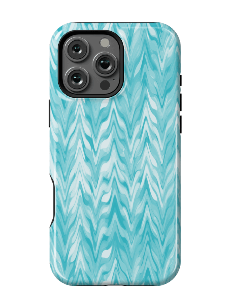 Turquoise Ripple Case | iPhone 16