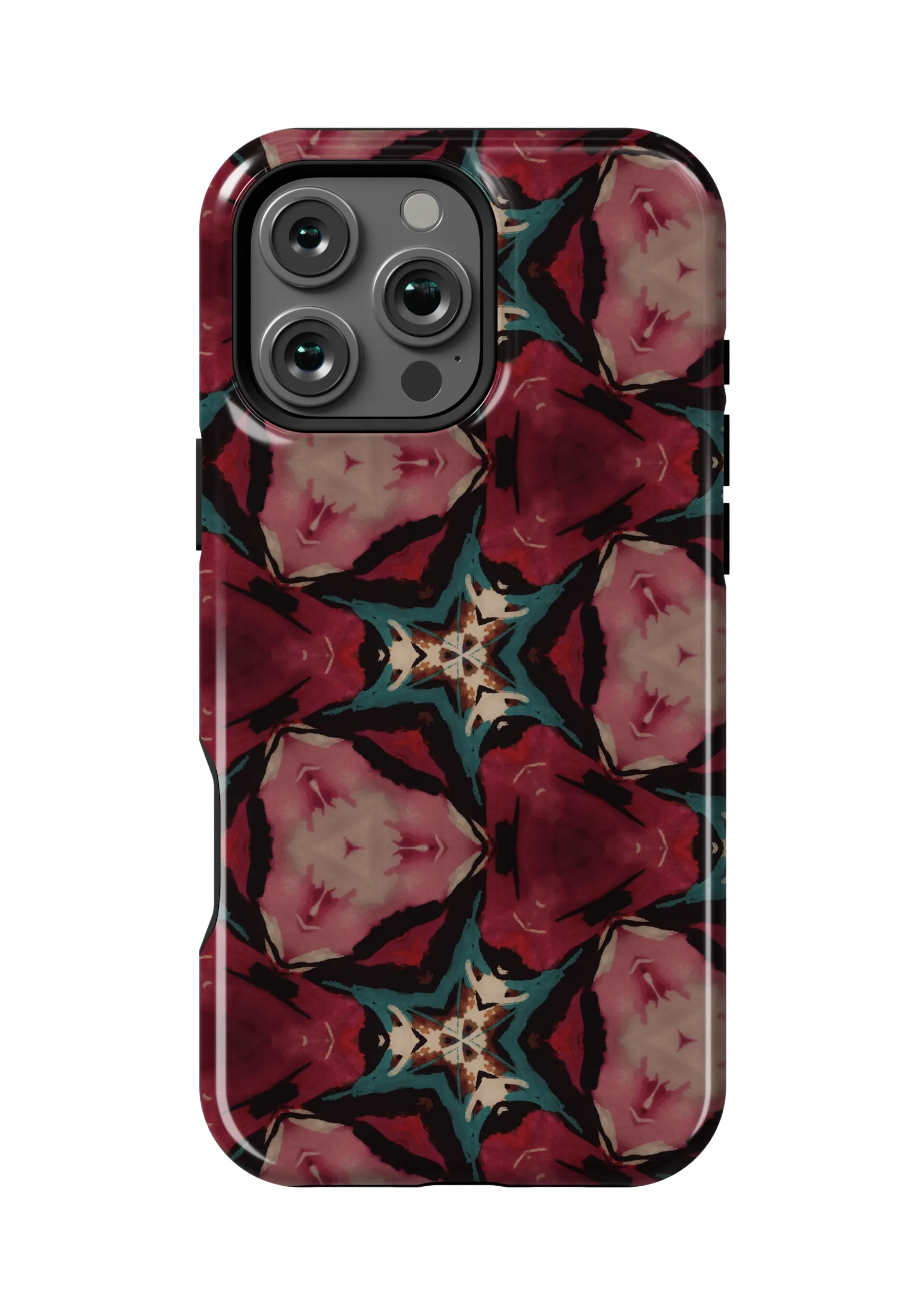 Crimson Kaleido Case | iPhone 16