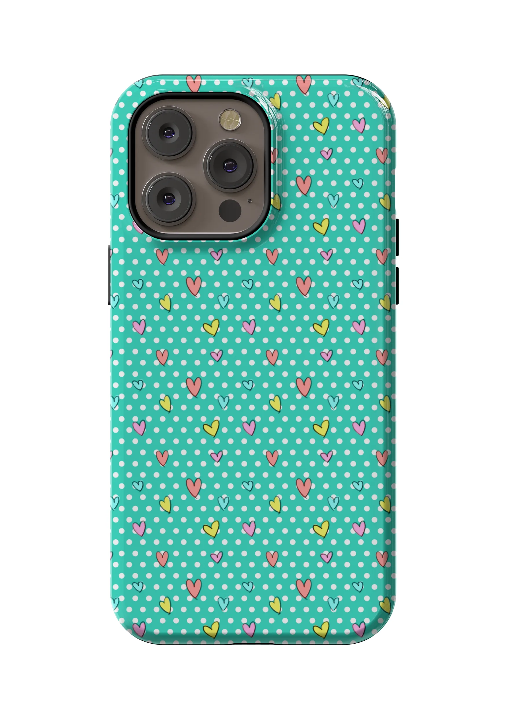 Heartburst Polka Case | iPhone 14