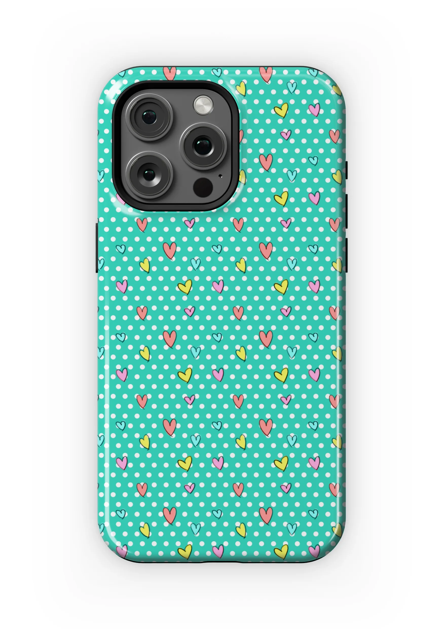 Heartburst Polka Case | iPhone 15